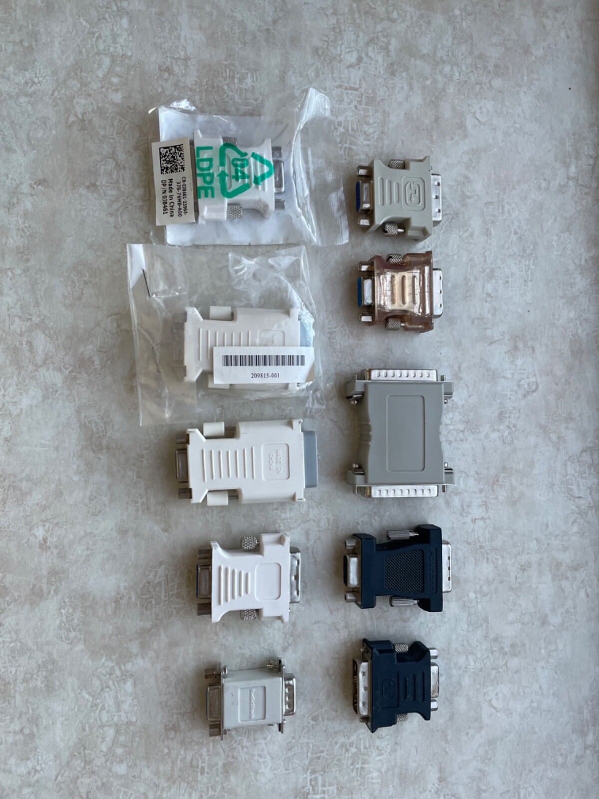 DVI-D Digital Dual Link SET of  VGA Adapters Male to Female Computer Monitor