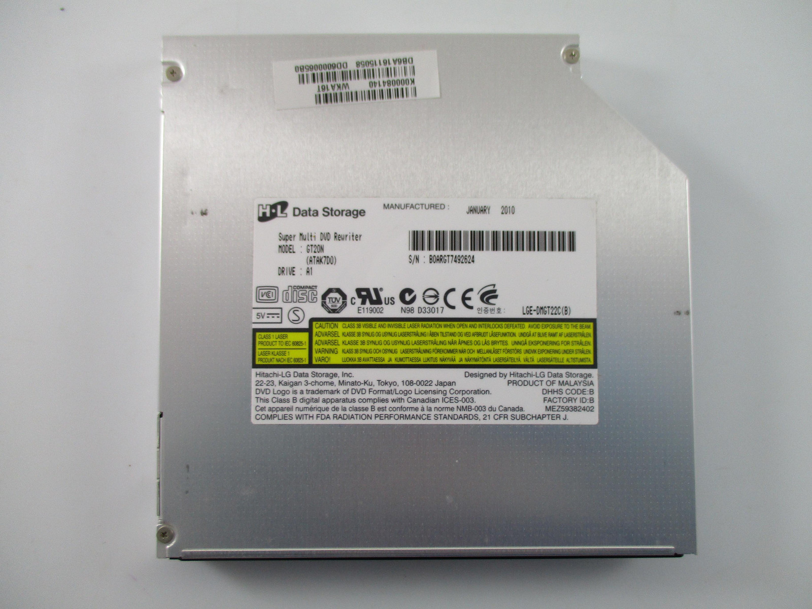 Dvd Drive H-L DATA STORAGE GT20N Original #2