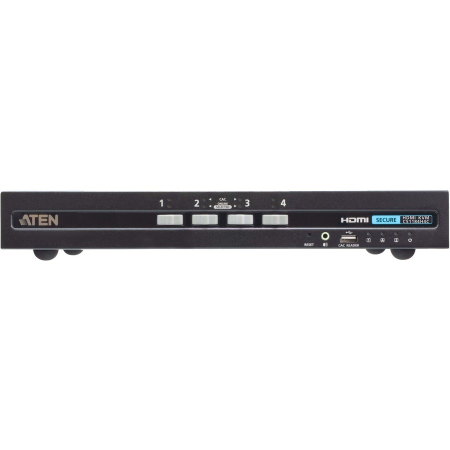 ATEN 4-Port USB HDMI Secure KVM Switch with CAC PSD PP v4.0 Compliant