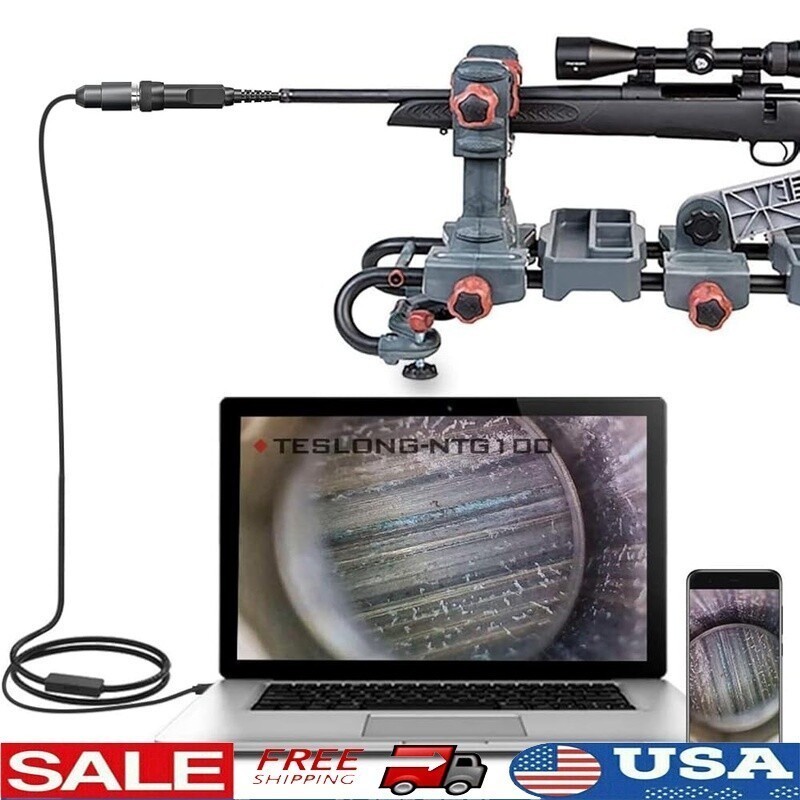 Rifle Borescope Inspection Camera .20 Caliber & Larger W/ Mirrors & Case New