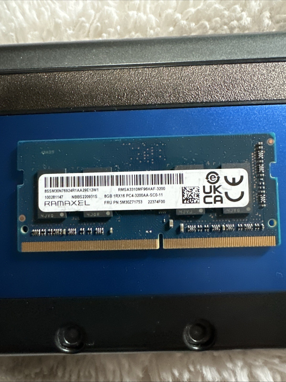 Ramaxel 8GB 1Rx16 PC4-3200-SC0-11 DDR4 25600MHz SDRAM RMSA3310MB96HAF-3200