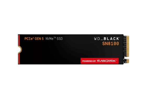 WD Black SN8100 1TB NVMe PCIe 5.0 M.2 2280 SSD 14900MB/s WDS100T1X0M Gen5