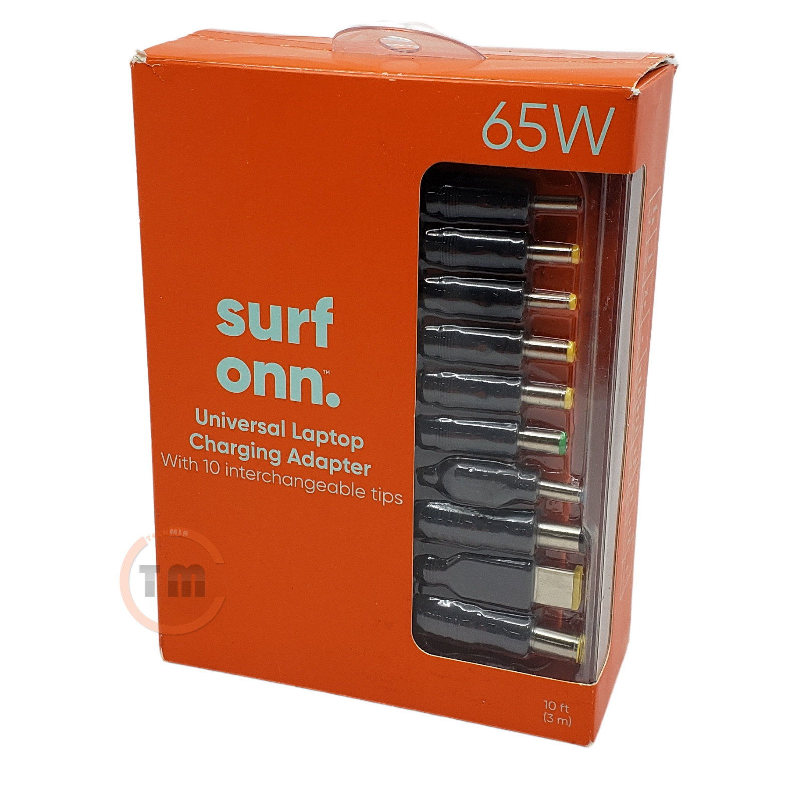 Onn Universal 65W Laptop Charger with 10 Interchangeable Tips (100004335)™