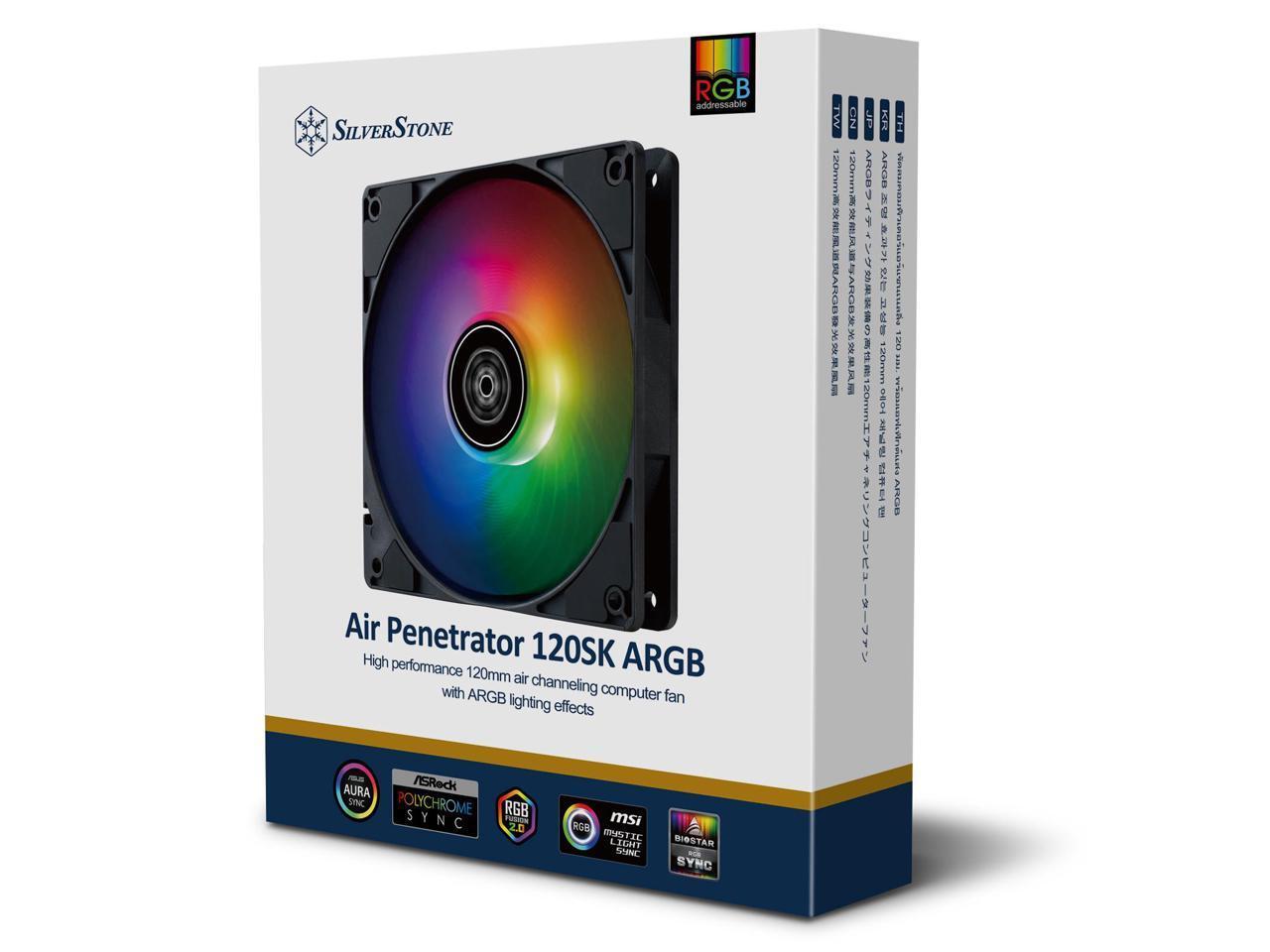 Silverstone Air Penetrator 120SK ARGB High performance 120mm air channeling comp