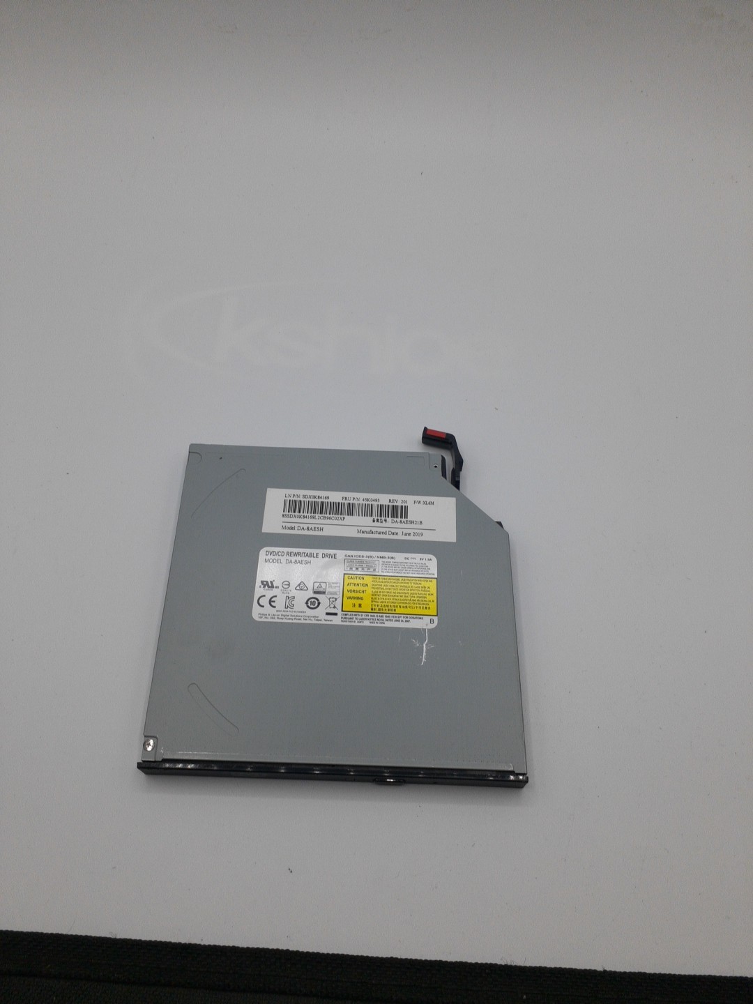 Phillips & Lite-On DVD/CD Rewritable SATA Optical Drive DA-8AESH 45K0493 Rev 201