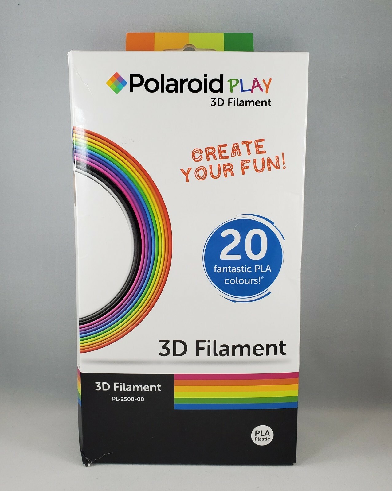 Polaroid Play 3D Filament PL-2500-00 20 Fantastic PLA colours