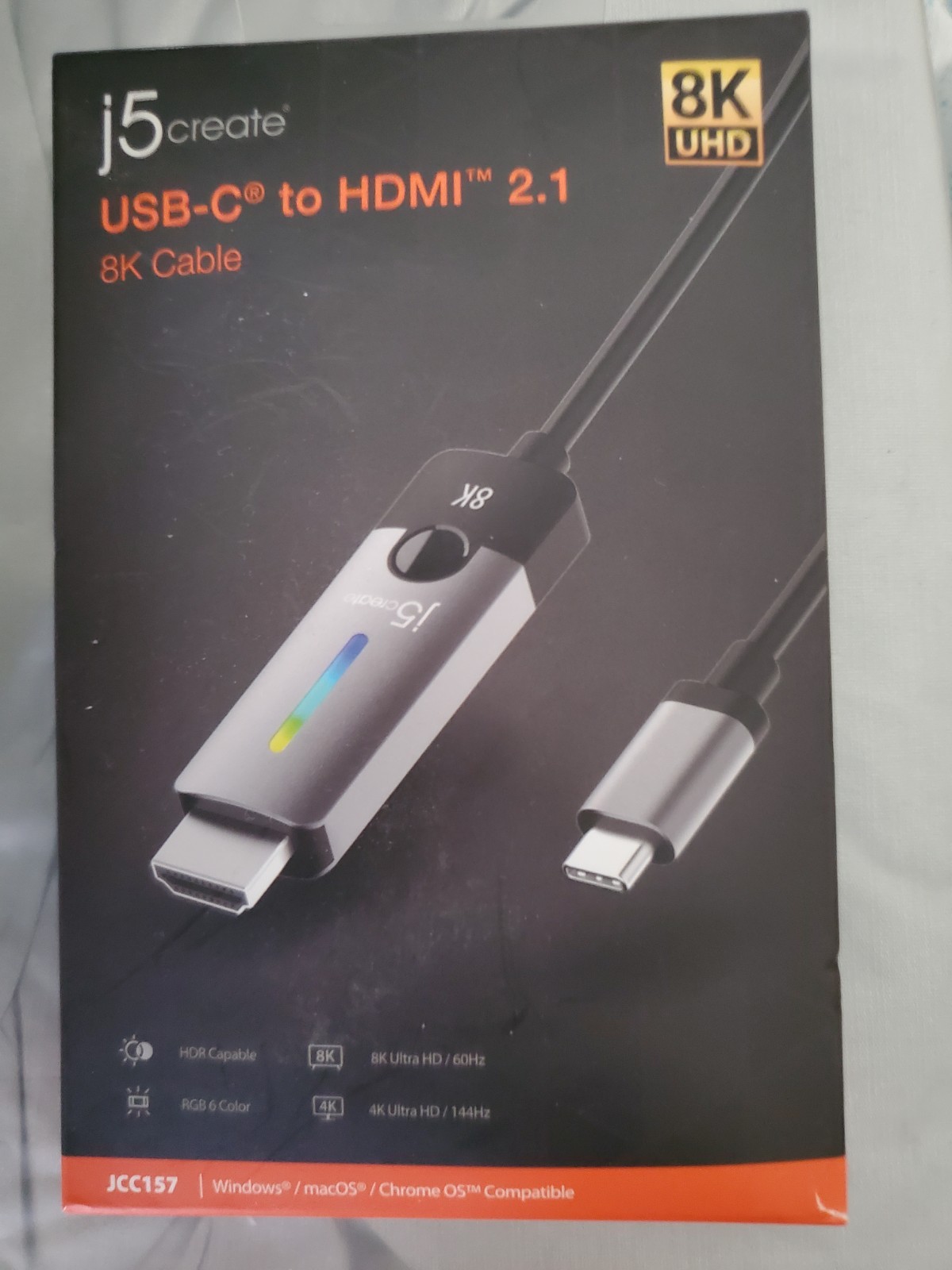 BRAND NEW j5create - USB-C to HDMI 2.1        8K - Space Grey/Black