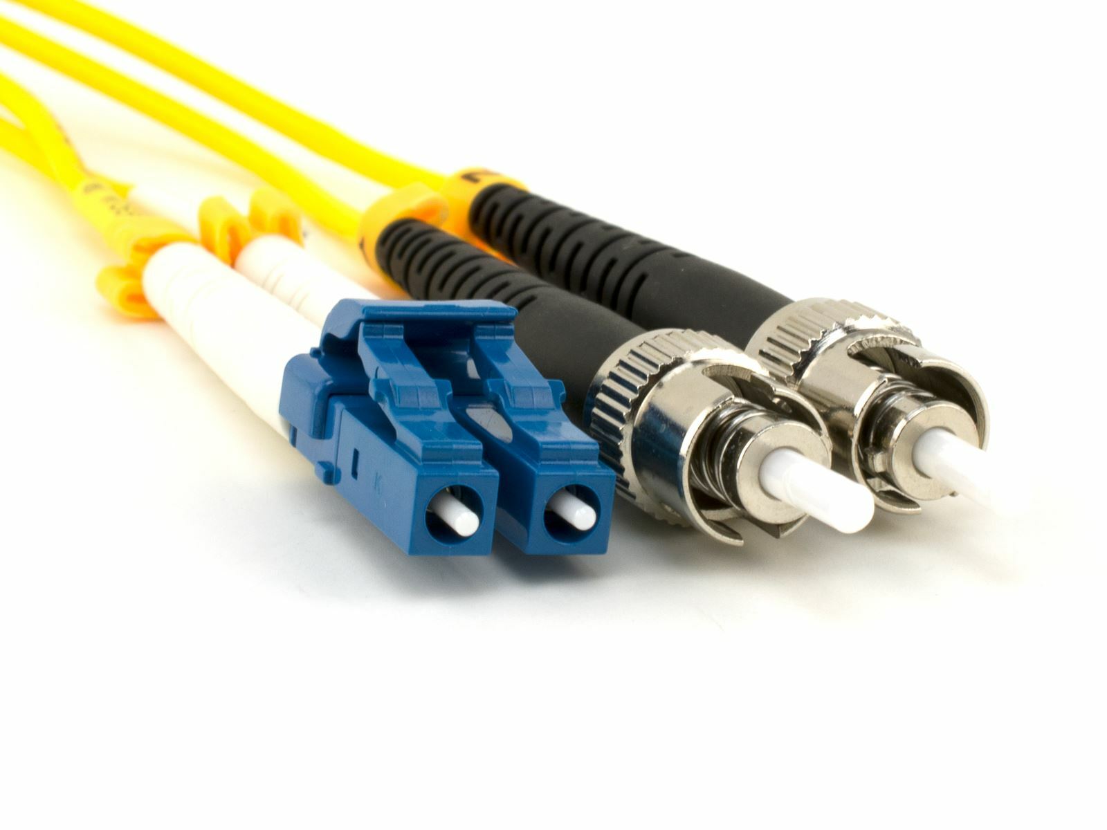 20 PACK LOT 2m LC-ST Duplex 9/125 Singlemode Fiber Optic Patch Cable Yellow 6FT