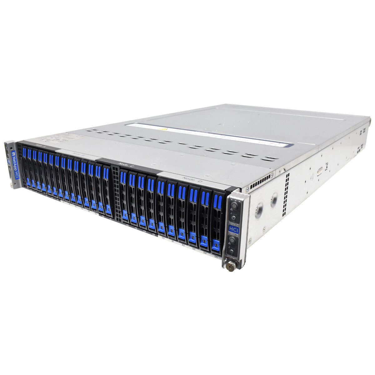 NetApp HCI Supermicro 4 Node Server NAF-1701 No Node 2x PSU 2200W 24x SFF Caddy