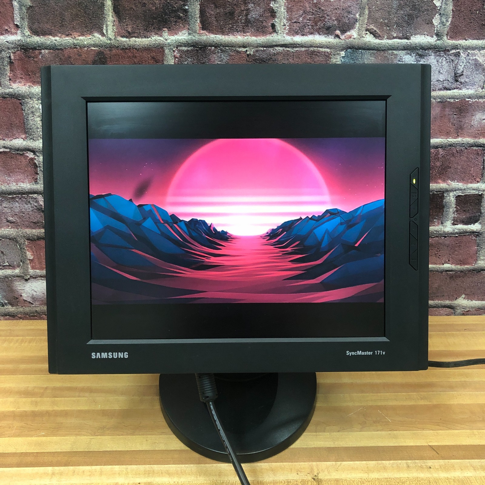2002 Samsung SyncMaster 171v 17" 5:4 LCD Monitor VGA Retro PC Gaming 1280 x 1024