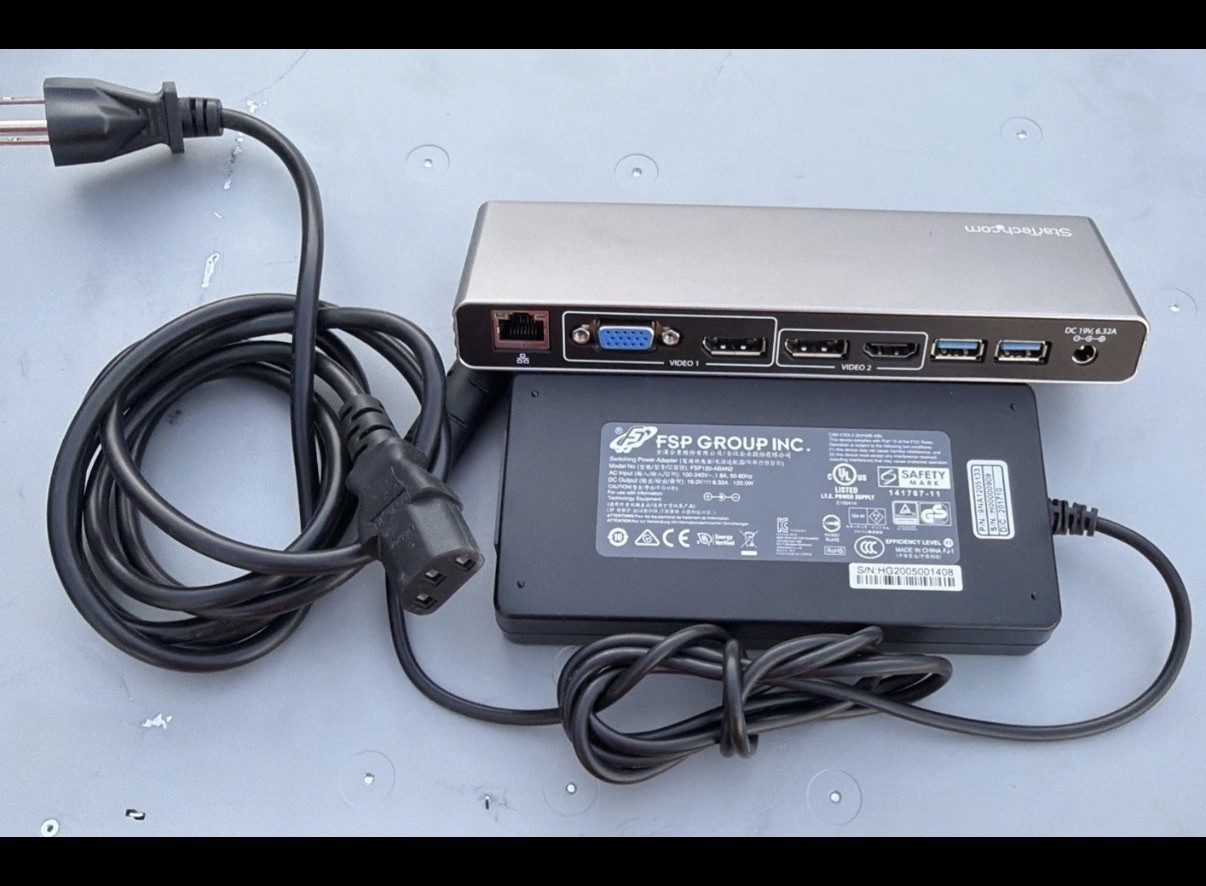 StarTech TB3DK2DHV Thunderbolt 3 Dual 4K Docking Station w/ Power Supply