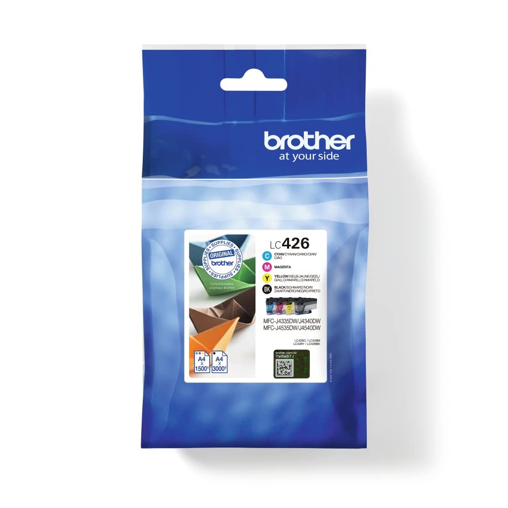 BROTHER LC-426BK/LC-426C/LC-426M/LC-426Y Inkjet Cartridges, Black/Cyan/Magenta/Y