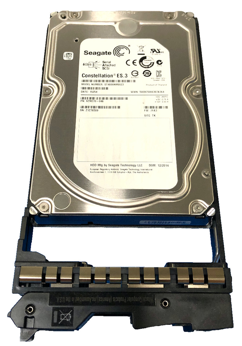 HITACHI 3285067-C HUS VM 4TB SAS 7.2K LFF W/TRAY SEAGATE ST4000NM0023 9ZM270-04