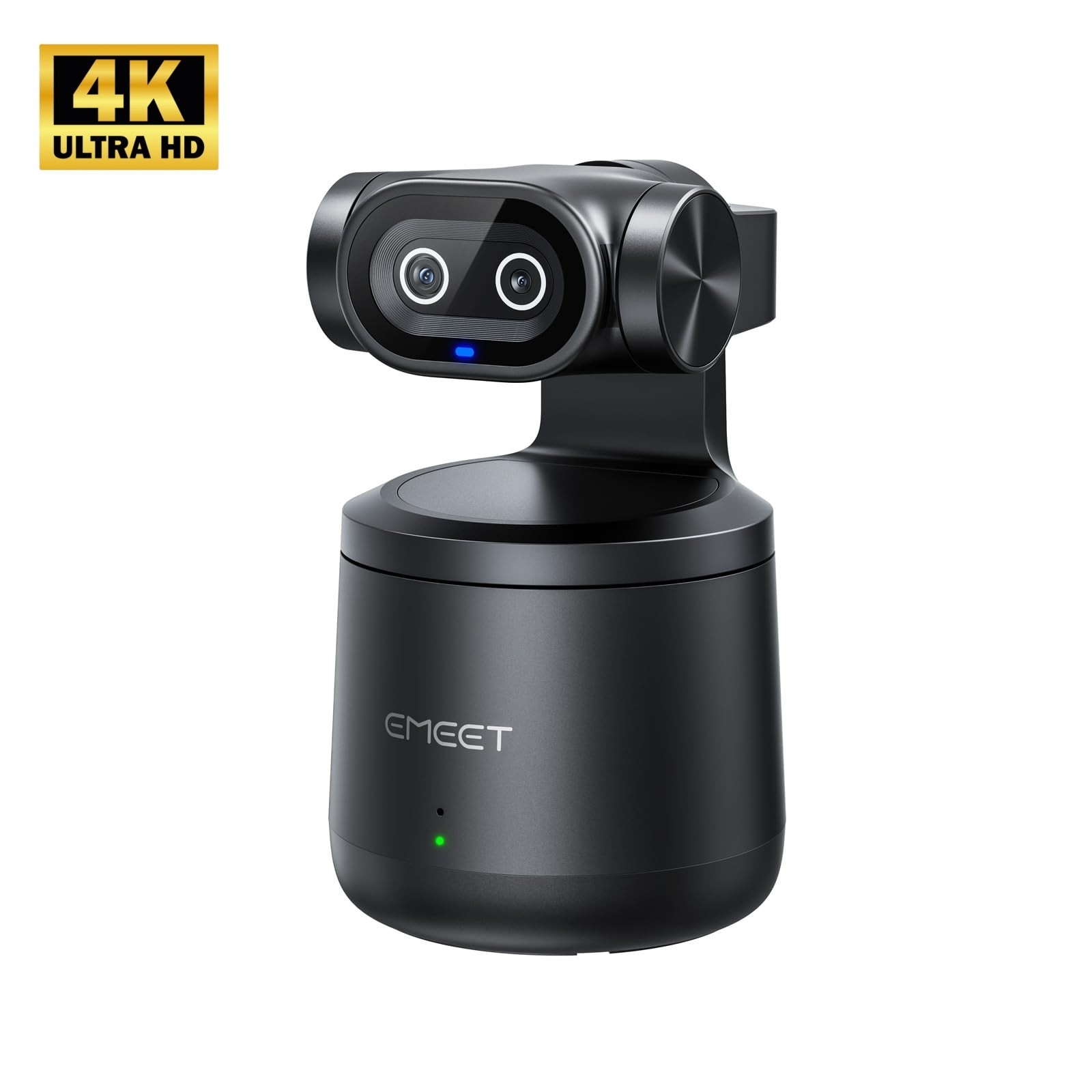 EMEET PIXY Wireless 4K Webcam AI Tracking Dual Lens HDR 48kHz Mic 8H Battery