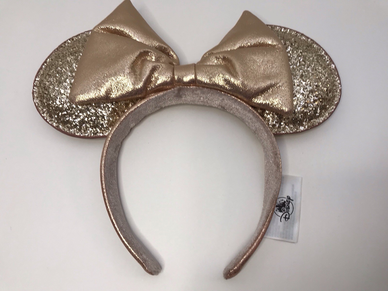 Disney Parks Rose Gold Sequin Minnie Mouse Ear Headband