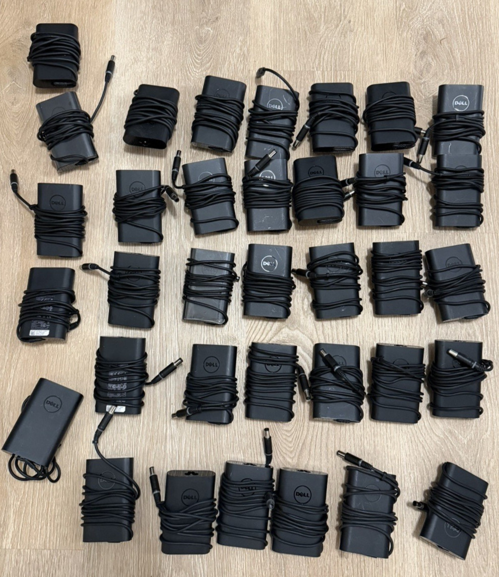 OEM Lot of 40 Dell Latitude AC Adapter Charger 65W 19.5V 3.34A JNKWD 6TFFF