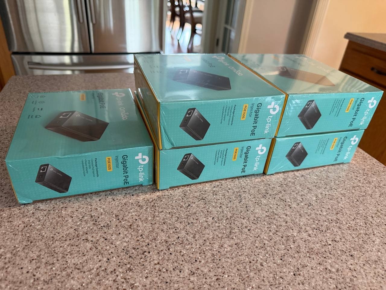 Lot of 5 TP-Link Omada POE150S Gigabit PoE Injectors New Sealed