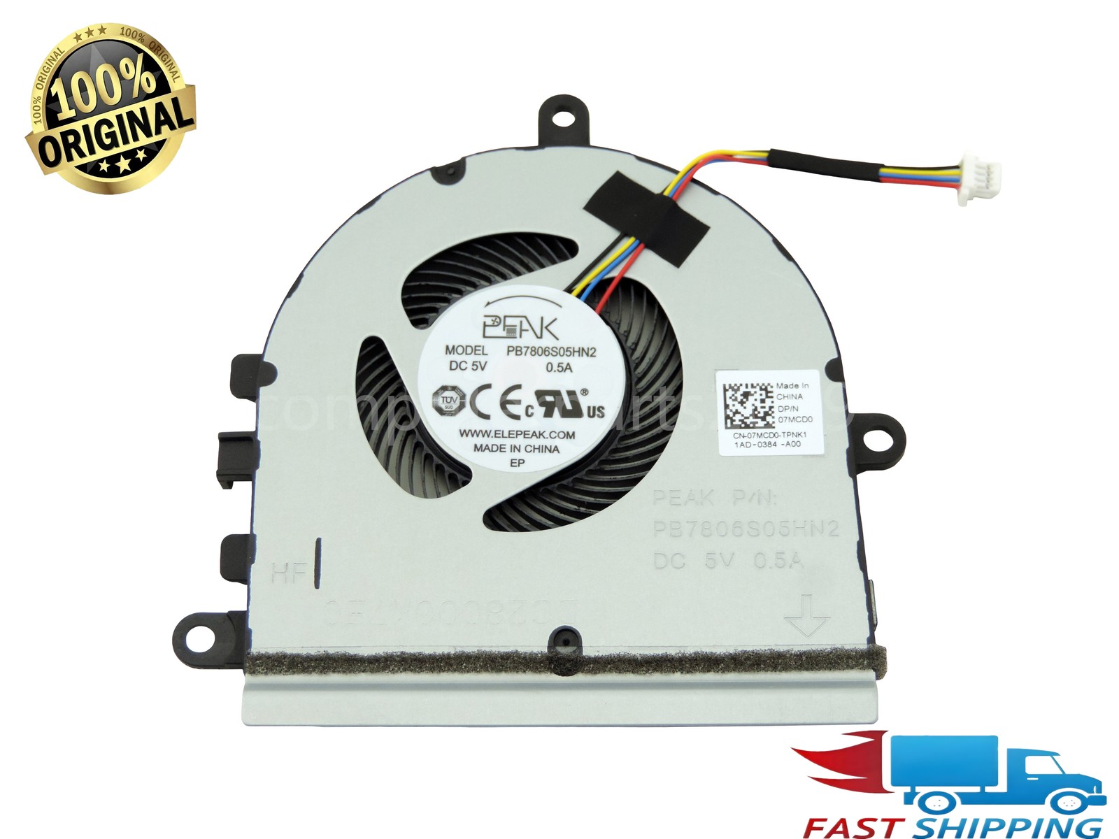 Original Laptop CPU Fan For Dell Vostro 3400 132G003 & Vostro 3500 P90F005