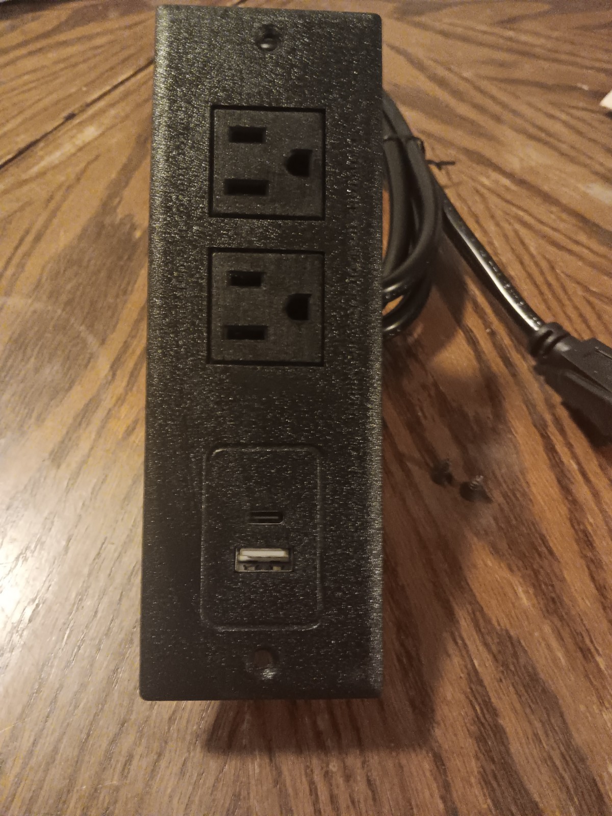 NANFAN N-02-12-02 Power Distribution Unit 2 Outlets USB Port 125V 12A Black