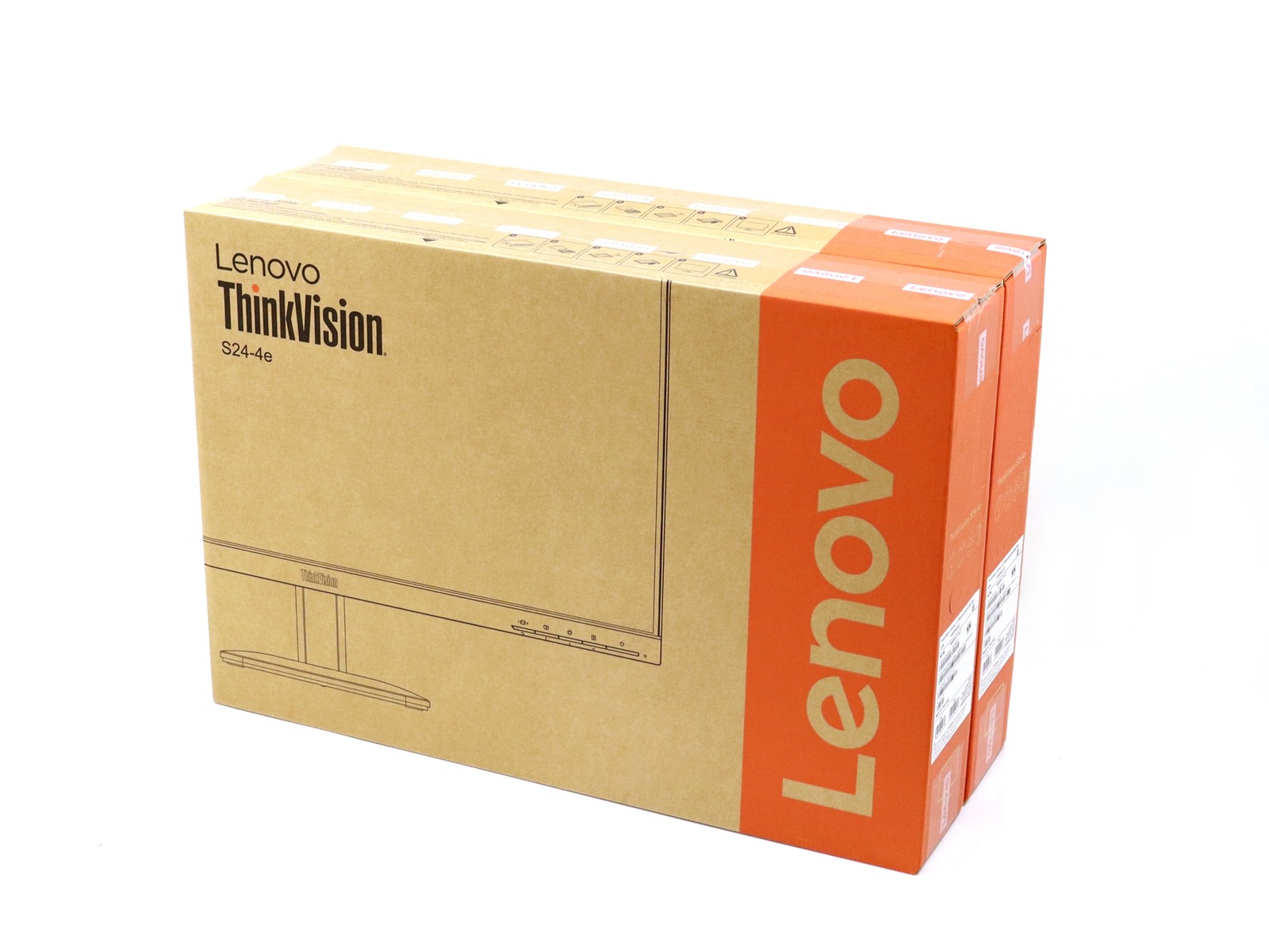 2x Lenovo ThinkVision S24-4e 23.8 inch IPS Monitor | FHD (19210x1080) @ 100Hz