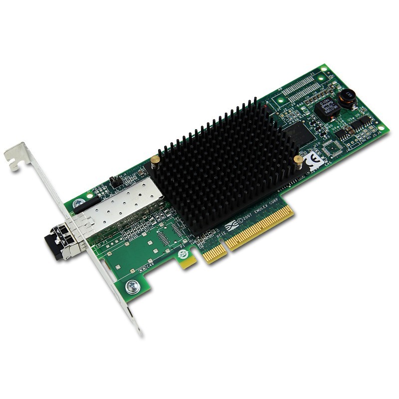 Emulex LPE12000-E 8Gb/s Single-Port Fibre Channel PCIe HBA Card – Rev B w/ Optic