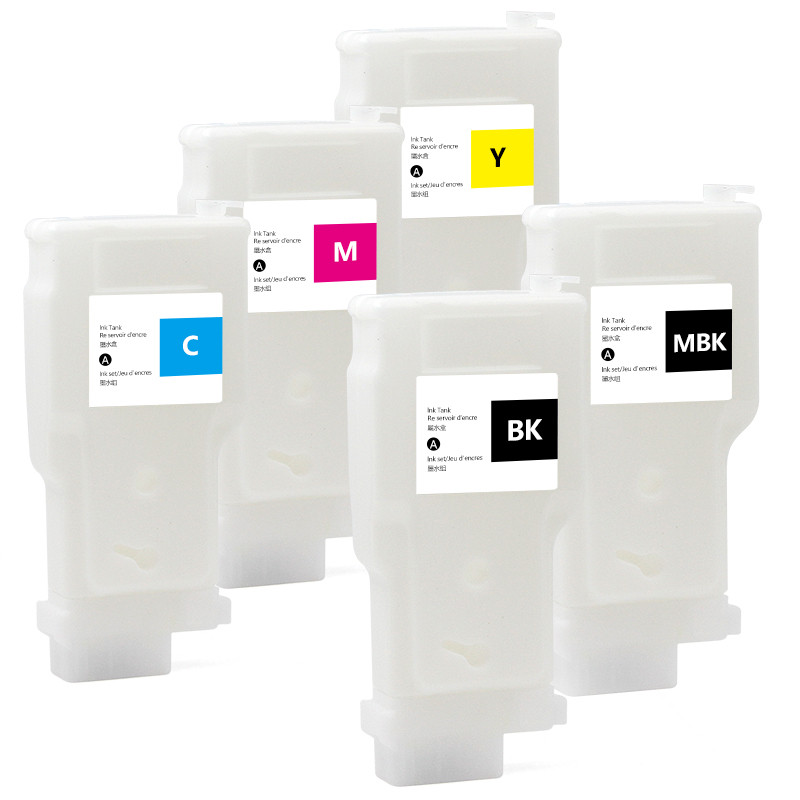 5PC PFI 320 Refillable Ink Cartridge Chip For Canon TM-200 205 300 305 Printers