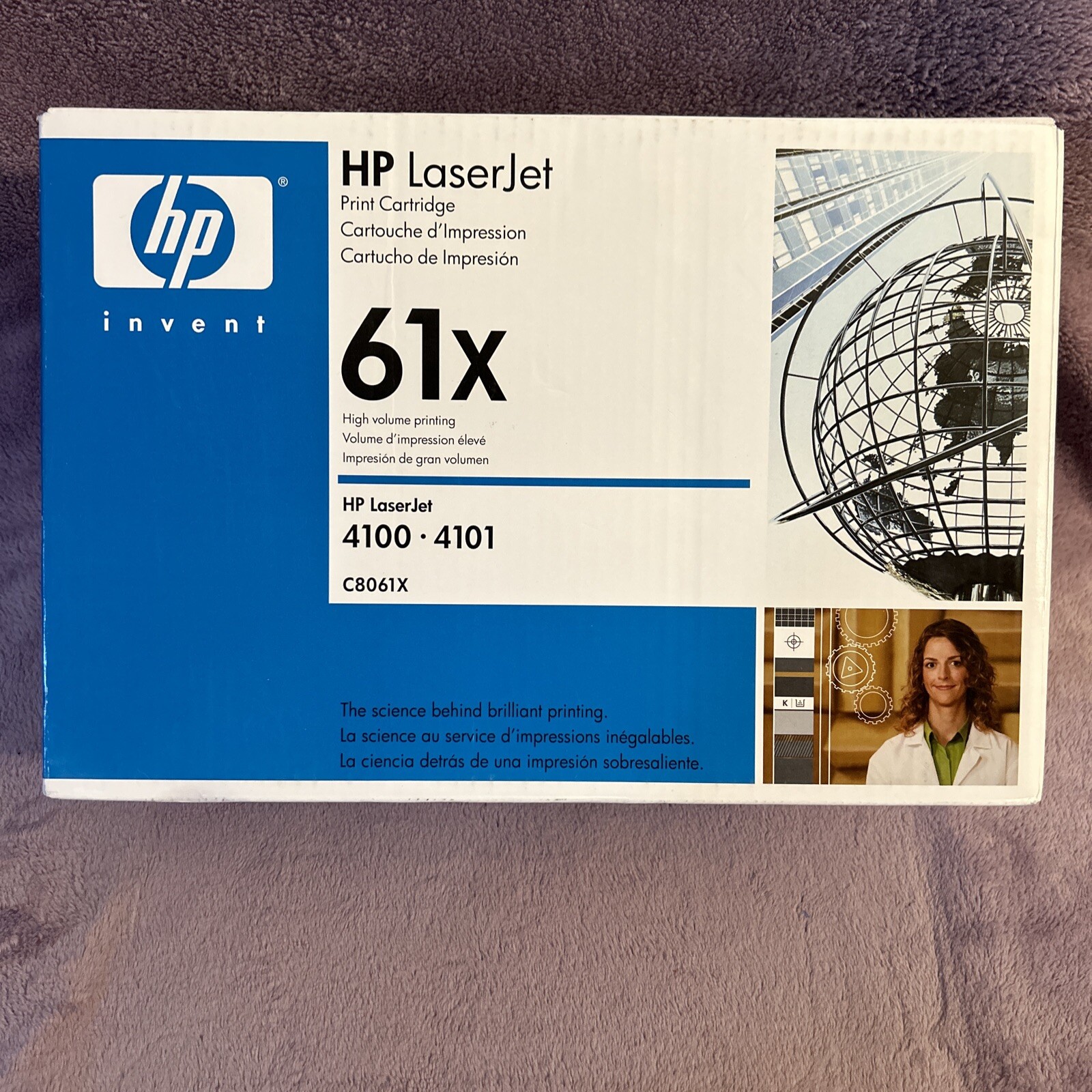 NEW HP 61X C8061X Black Toner Cartridge For HP 4100-4101 Printers Sealed In Box
