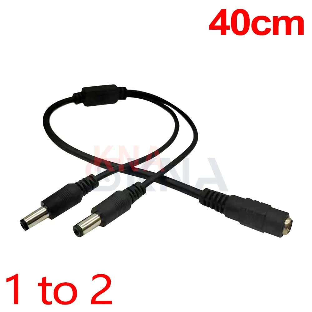 DC Power Splitter Cable 5.5x2.1mm 1 to 2/3/4/5/6/8 Way Adapter for CCTV LED