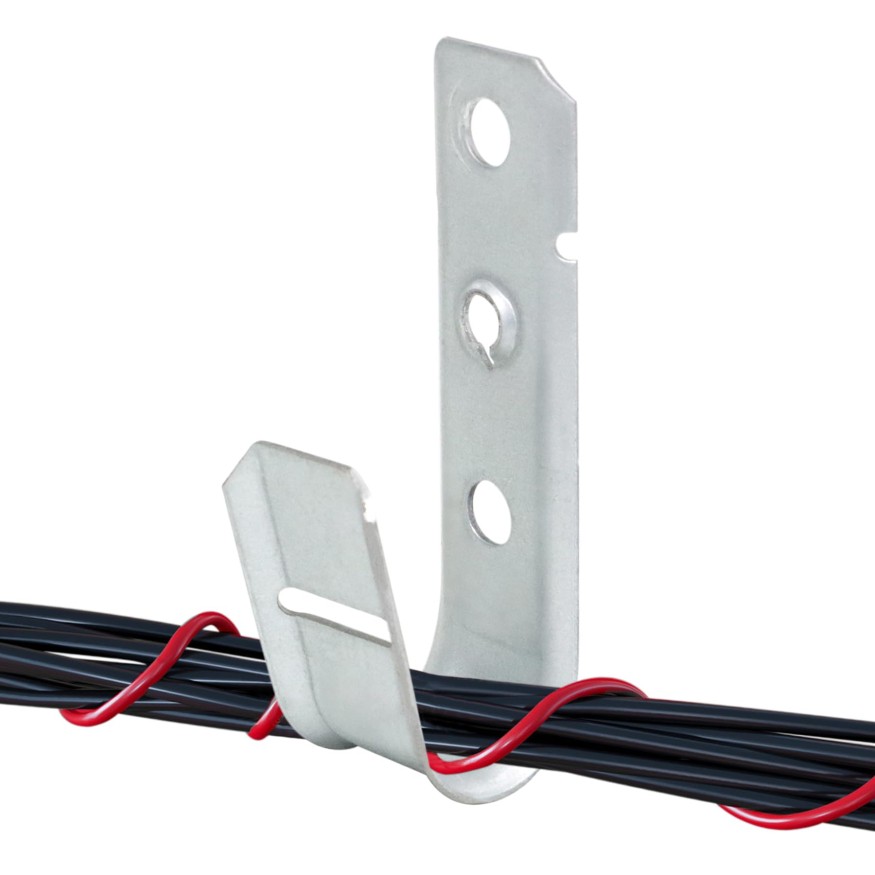 Abeicy 25 Pack 3/4" Heavy Duty Cable Support J Hooks, Cable and Wire Support J-H