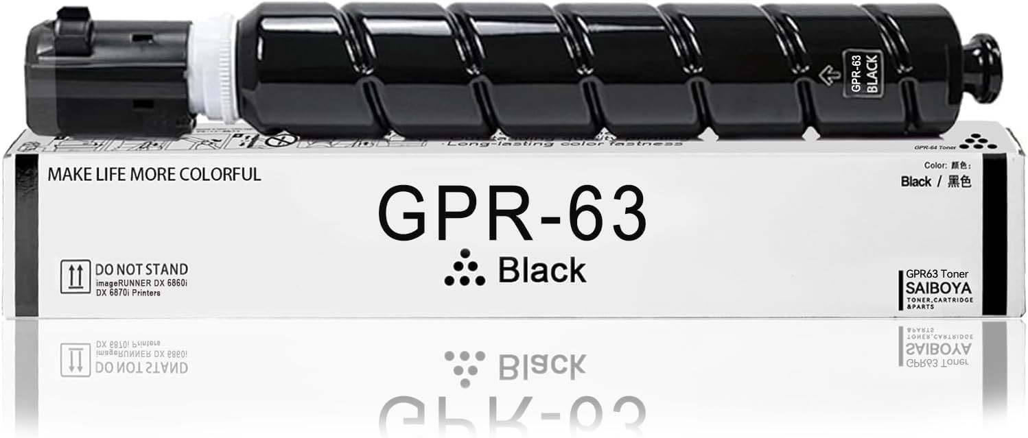 High Yield GPR-63 Black Toner Cartridge Replacement for Canon imageRUNNER 6860i