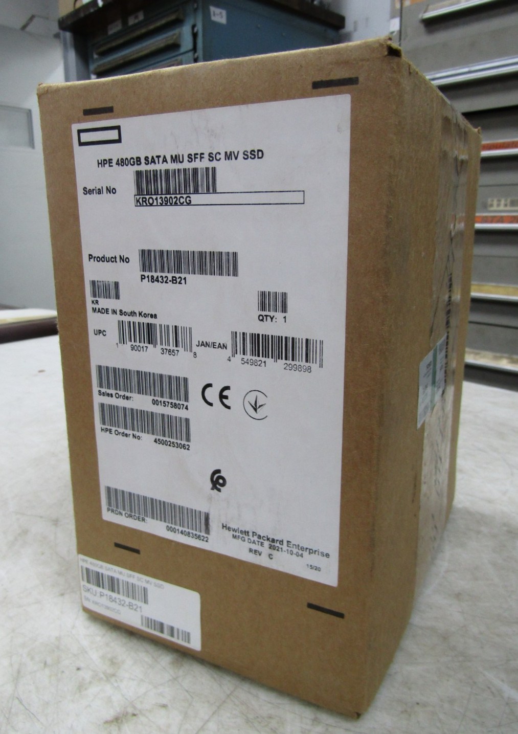 💥NEW SEALED HPE 480GB SATA MIXED USE SFF SOLID STATE DRIVE P18432-B21