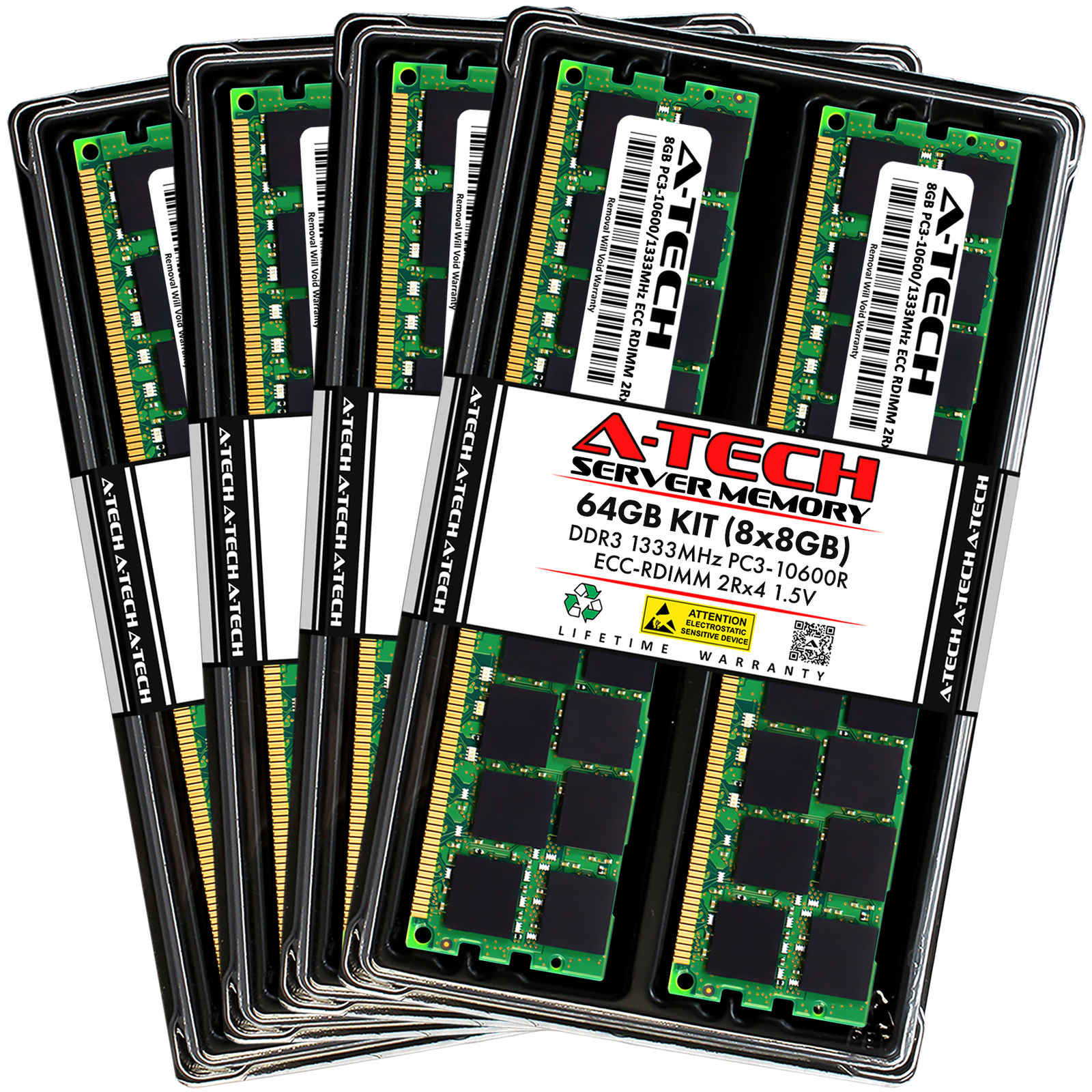 64GB 8x 8GB PC3-10600R RDIMM Lenovo ThinkServer RD220 RD240 RD530 Memory RAM