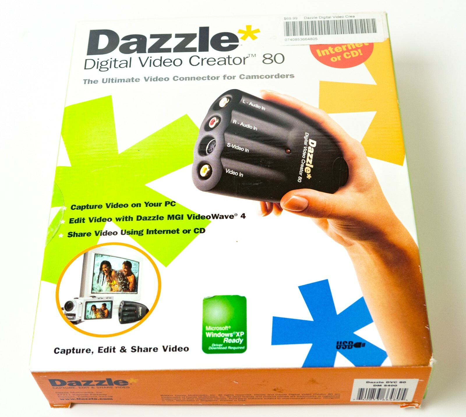 Dazzle Multimedia DM-5400 Digital Video Creator 80 with USB