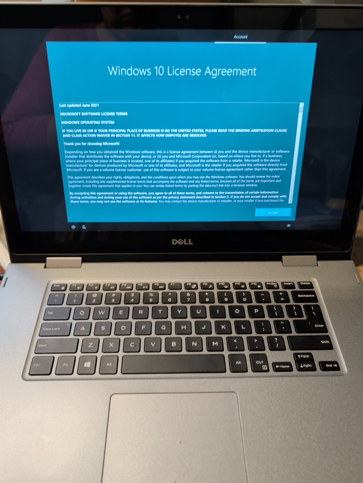 Dell Inspiron p58f001 Touch Screen *WORKS* Intel(R) 8.00GB 64-Bit Windows 10 20H