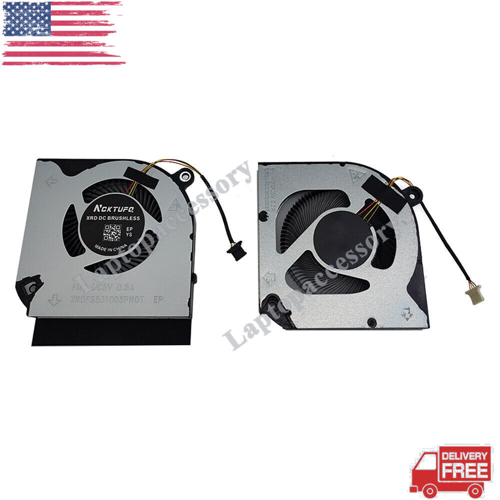 For Acer Nitro 5 AN515-44 AN515-55 AN515-57 AN517-52 N20C1 CPU & GPU Cooling Fan