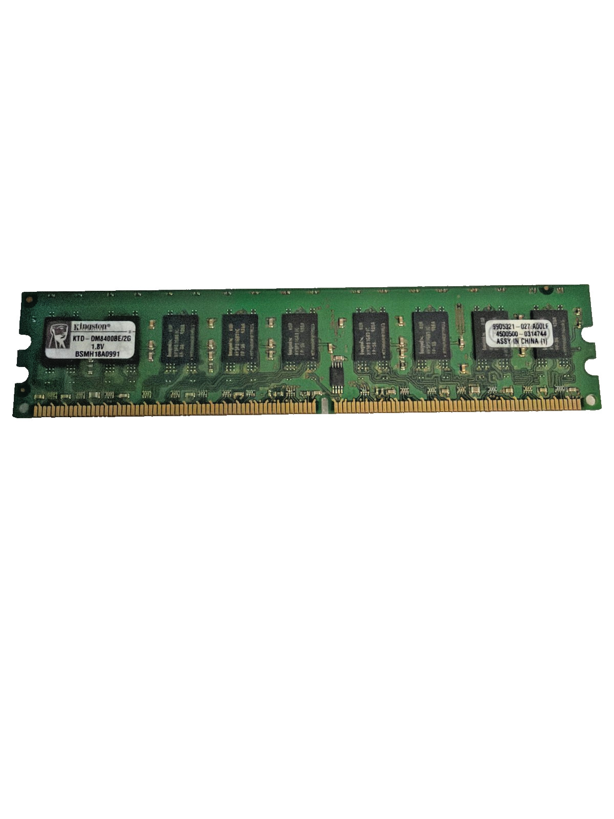 Kingston 2GB DDR2 800MHz PC2-6400 Desktop RAM KTD-DM8400BE/2G 1.8V