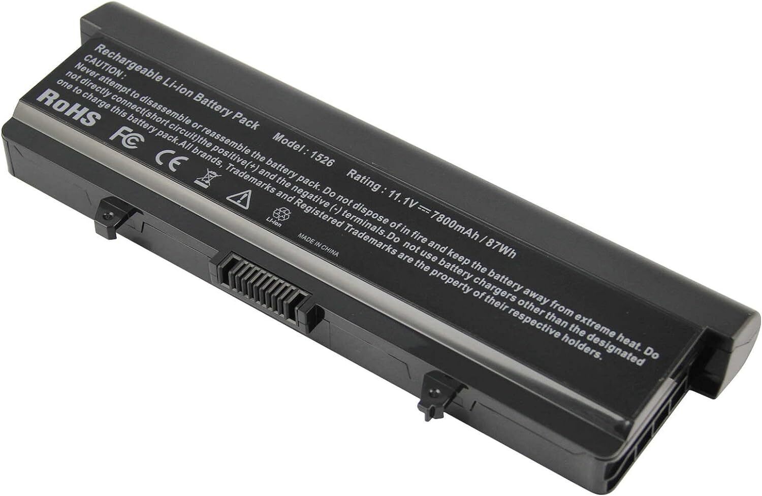 Dell Inspiron 1525 1526 9 Cell 7800Mah Battery Replacement Li Ion 11.1V
