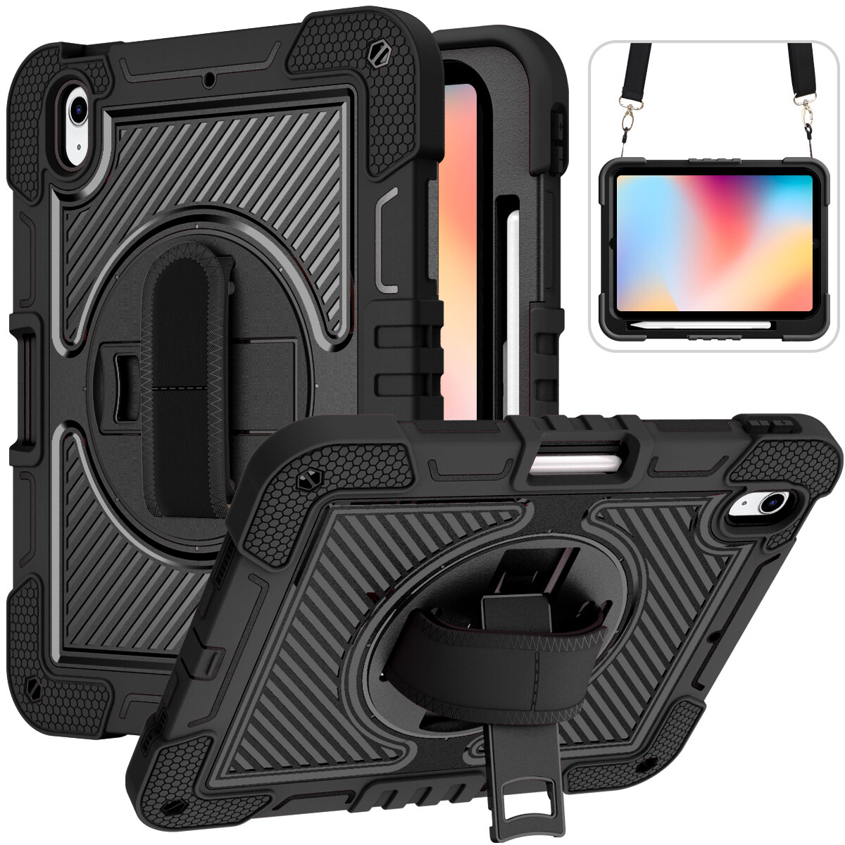 Shockproof Stand Case Cover For iPad 10th 9th 8th 7th 6/ 5th Gen Pro 11" M4 M5