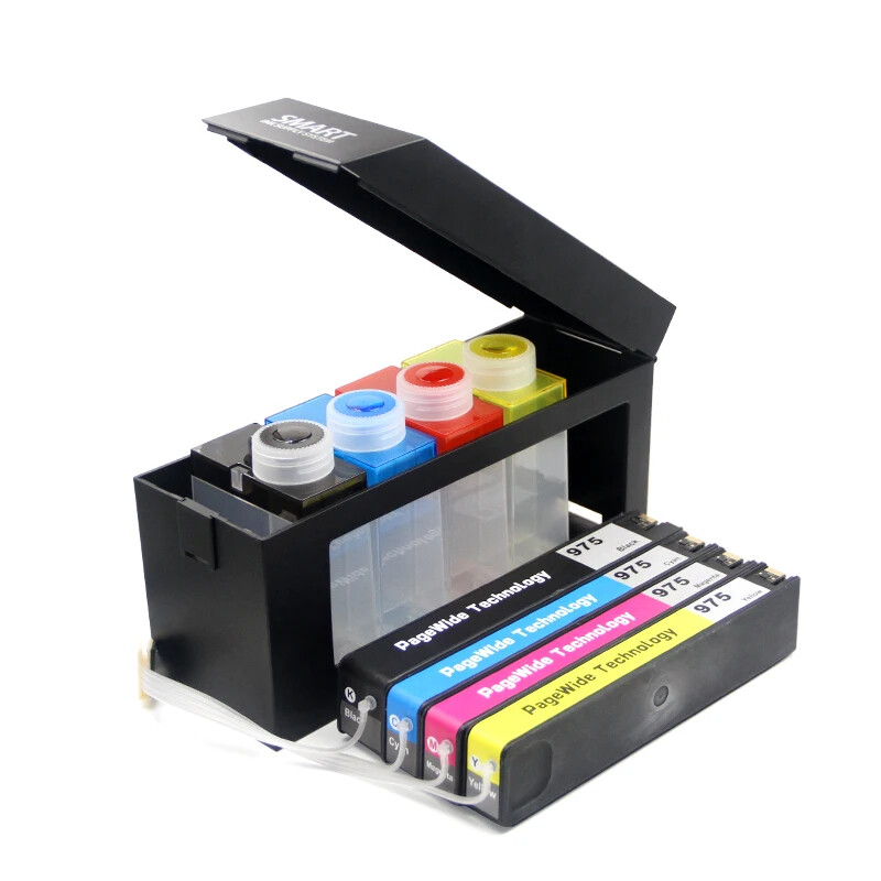 Empty Ink Cartridge CISS With Auto Reset Chip for HP X555xh/dn X585z/dn/f