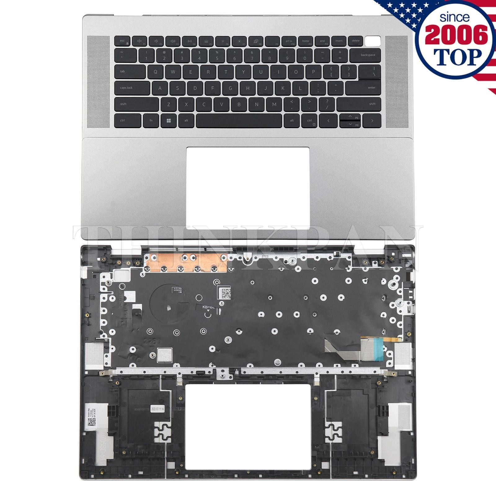 New Dell Inspiron 16 5620 5625 Palmrest Upper Case Backlit Keyboard 0HJ5PC US