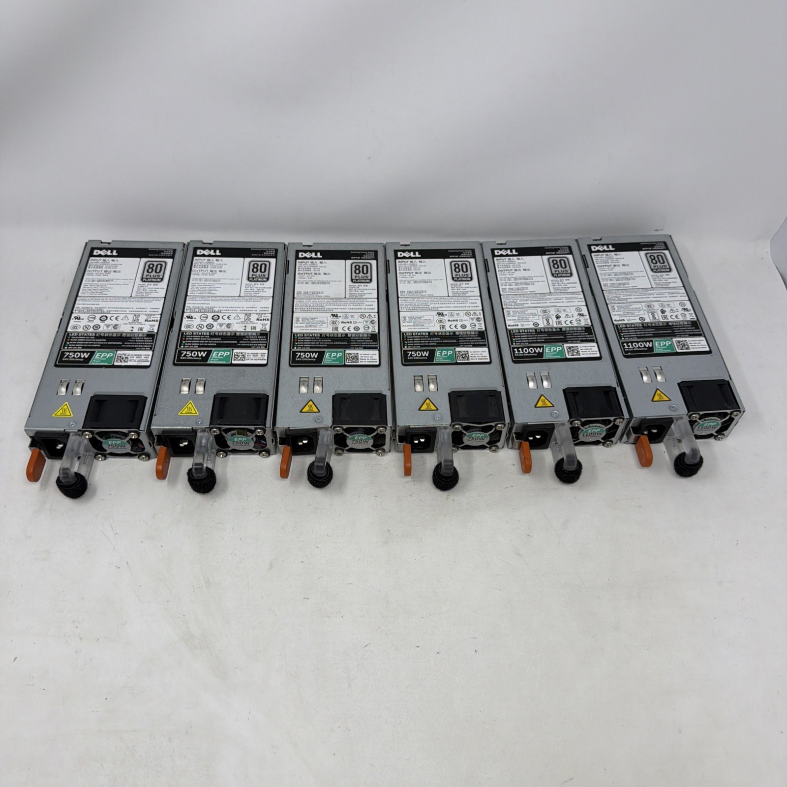 Dell PowerEdge E750E-S1 D750E-S6 D1100E-S0 Power Supply LOT OF 6 UNTESTED