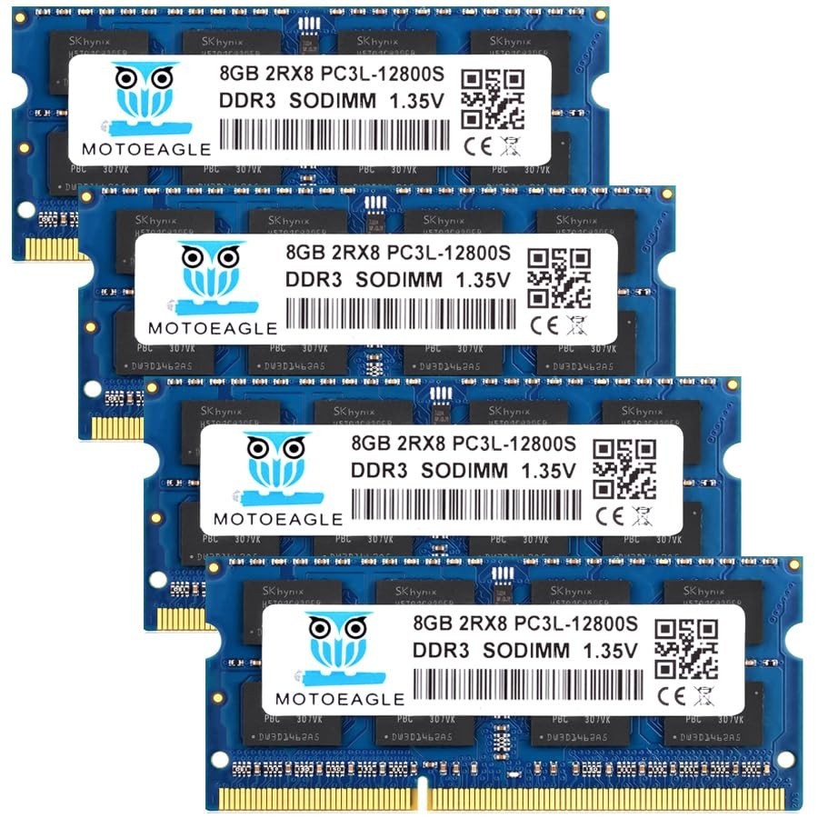 32GB DDR3 RAM 32GB Kit (4x8GB) DDR3/DDR3L 1600MHz PC3-12800 /PC3L-12800S CL11 1.