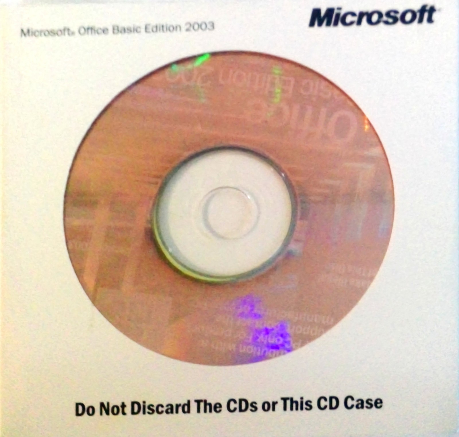Microsoft Office Basic Edition 2003 w/ Product K# LIKENEW 