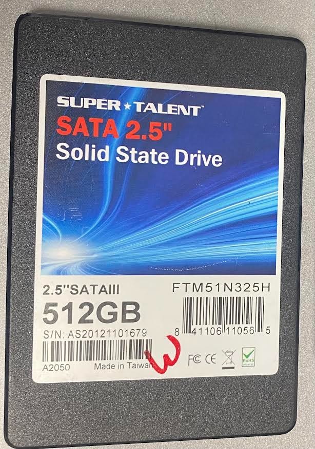 SUPER TALENT 512GB 2.5" TLC SATA SSD FTM51N325H