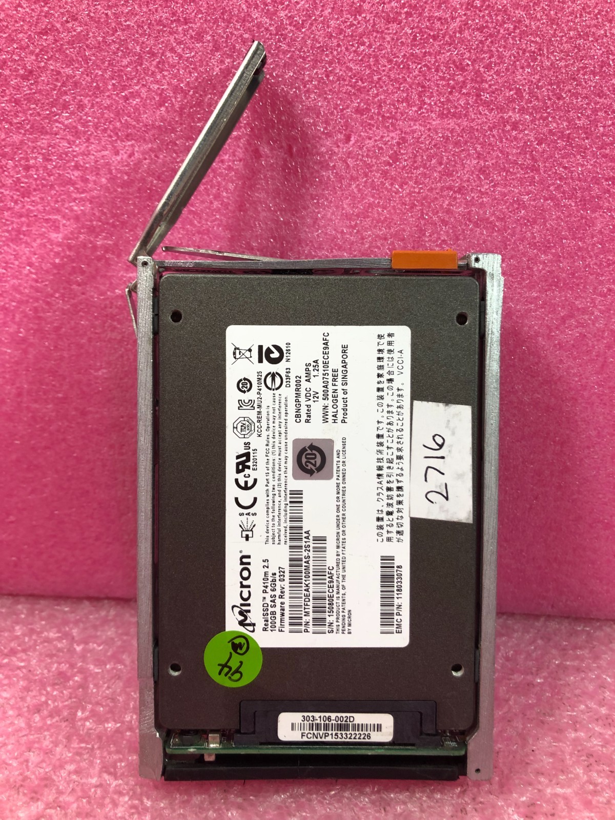 Strong-IT EMC 005050598 100GB SSD SAS 2.5 6G VNXE3200