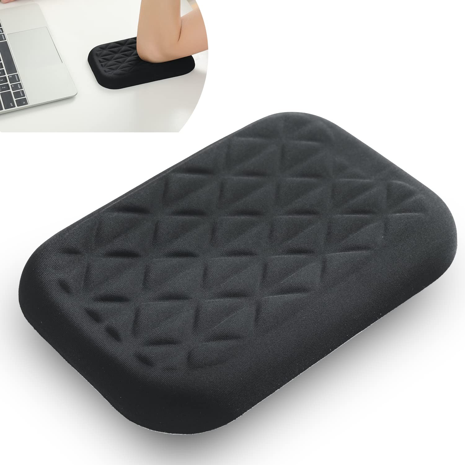 Ergonomic Wrist & Elbow Rest Pad for Desk with Memory Foam & NonSlip Base, Re...