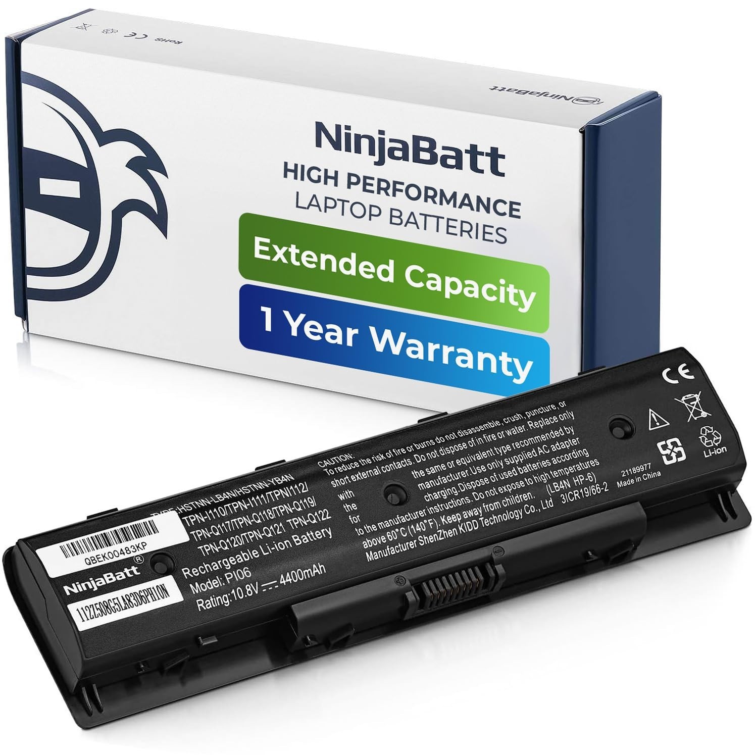 High-Capacity Replacement Battery for HP Envy PI06 M6-N010DX 710416-001 710417-0