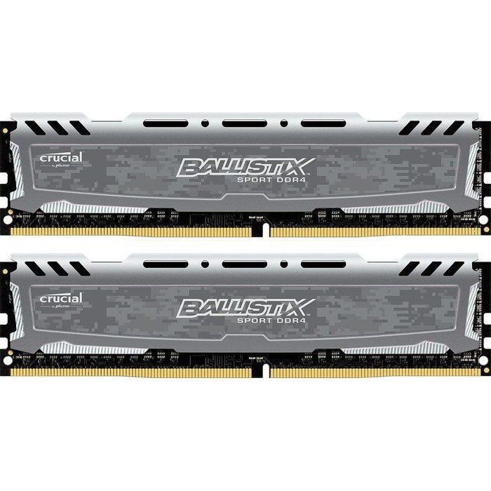 Ballistix by Micron sport 16GB (2 x 8GB) DDR4-2400MHz BLS4G4D240FSA.M8FADM