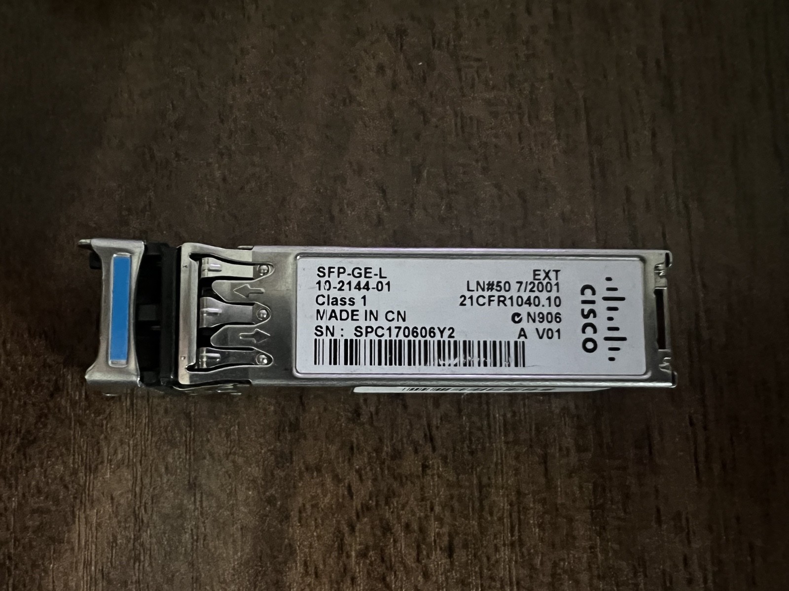 Cisco SFP-GE-L 10-2144-01 1000BASE-LX LH Gigabit SFP