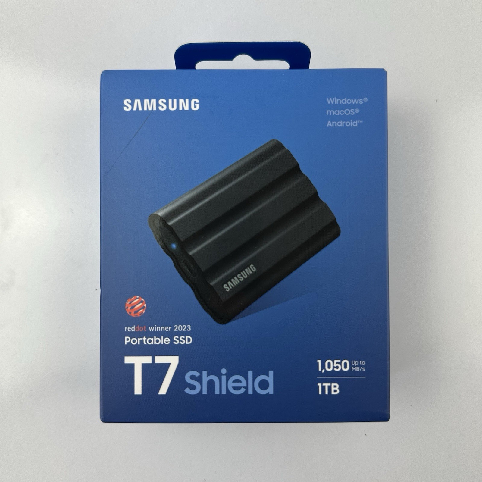 Samsung T7 Shield Portable SSD 1TB, USB 3.2 Gen 2, Up to 1,050 MB/s